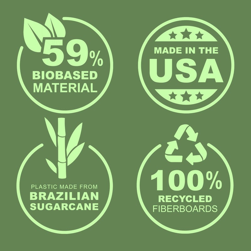 Samsill Plant-Based 1 Inch Durable D-Ring, Made in USA, View Binder, Eco-Friendly, USDA Certified Biobased, Single, Indigo - Image 2